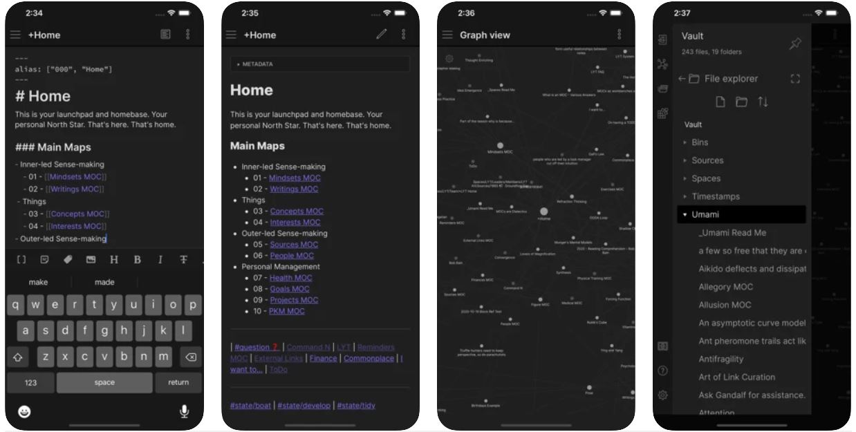 ?筆記知識(shí)庫(kù)APP開發(fā)界面